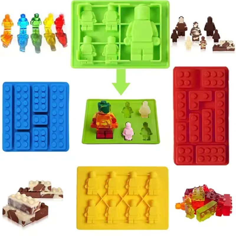ロボット型シリコンキャンドル型、DIY 3Dブロック、チョコ - Candle Molds のレビューと価格