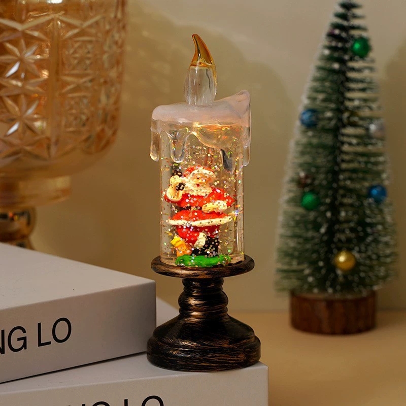 クリスマスデコレーション1個、風灯、キャンドル、燭台、クリス - Candle Containers のレビューと価格