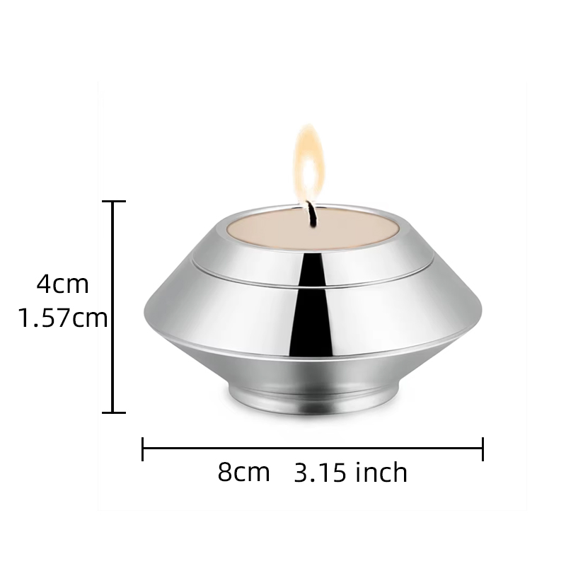 小さな遺骨入れ 火葬灰用 記念壺 キャンドルホルダー付き ス - Candle Containers のレビューと価格
