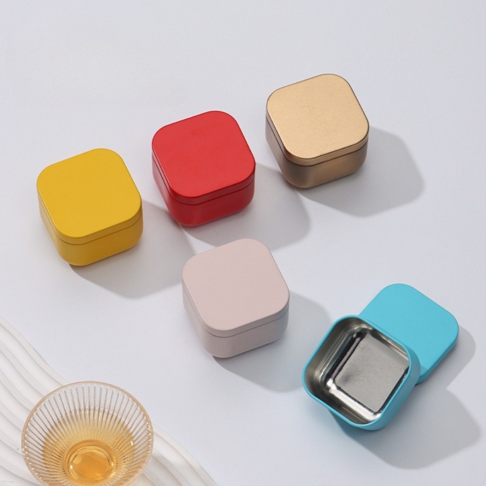 20個入り、50mlの空の正方形型キャンドルジャー。金属製の - Candle Containers のレビューと価格